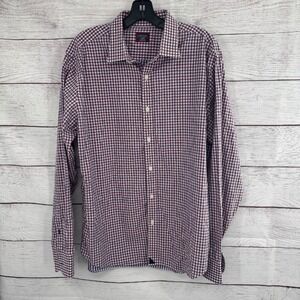 UNTUCKit Gingham Plaid Shirt Slim Fit Button Down Long Sleeve‎ X-Large XL